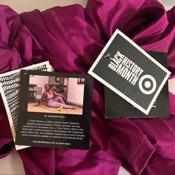 J. Dow Fitness/Target Raspberry Pink Bodysuit Jumpsuit - Picture 3 of 3